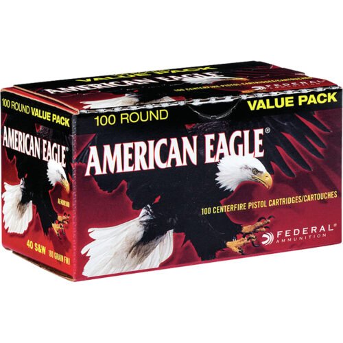 706767_1.jpg Federal American Eagle Pistol Ammo 40 S&W 180 gr. FMJ 100 rd.