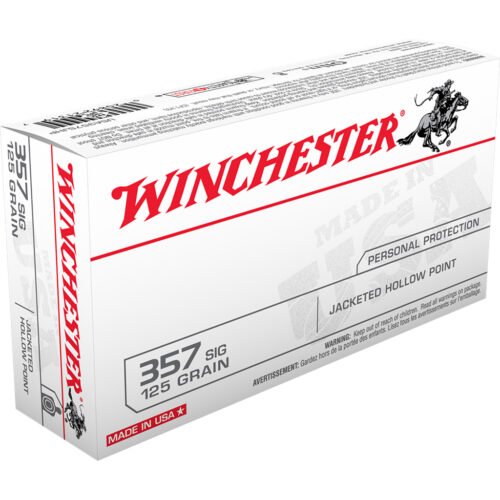707259_1.jpg Winchester USA Pistol Ammo 357 Sig 125 gr. Jacketed HP 50 rd.