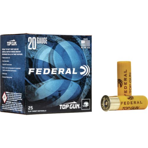 708151_1.jpg Federal Top Gun Shotgun Ammo 20 Gauge 2.75 in. 7/8 oz. 8 Shot 25 rd.