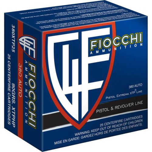 709012_1.jpg Fiocchi Hyperformance Defense Pistol Ammo 380 ACP 90 gr. XTP Hollow Point 25 rd.