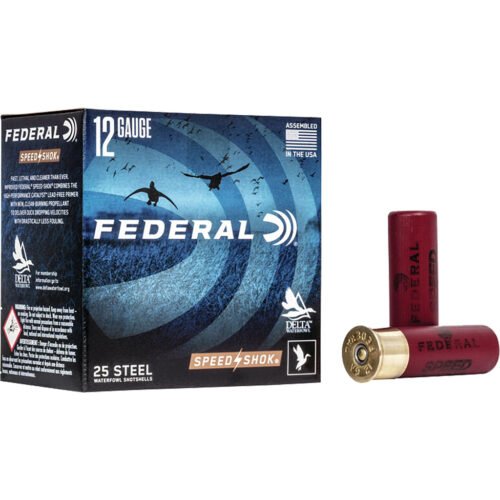 721894_1.jpg Federal Speed-Shok Load 12 Gauge 3 in. 1 1/4 oz. 2 Shot 25 rd.