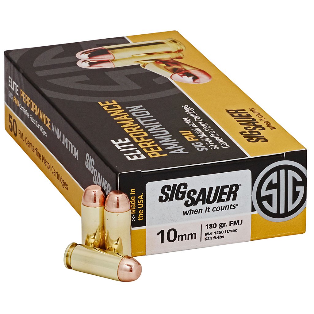 724552_1.jpg Sig Sauer Elite Ball Performance Pistol Ammo 10mm 180 gr. FMJ 50 rd.