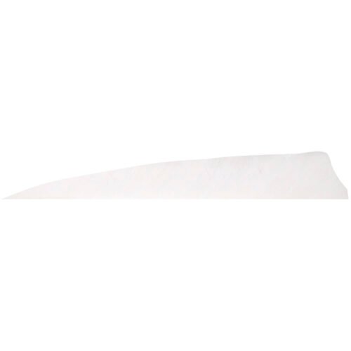 76611_1 Gateway Shield Cut Feathers White 4 in. RW 100 Pk.