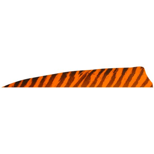 Gateway Shield Cut Feathers Barred Orange 4 in. RW 100 Pk.