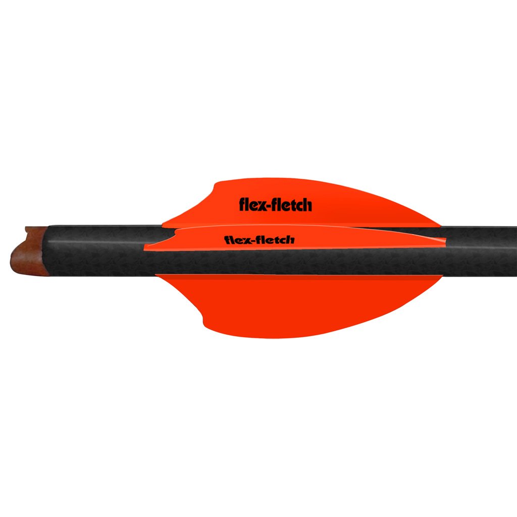 78411_1.jpg Flex Fletch SK2 Vanes Blaze Orange 2 in. 100 pk.