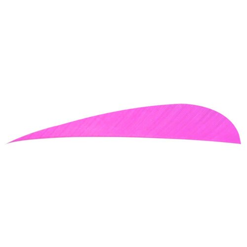 8472_1.jpg Trueflight Parabolic Feathers Pink 4 in. LW 100 pk.