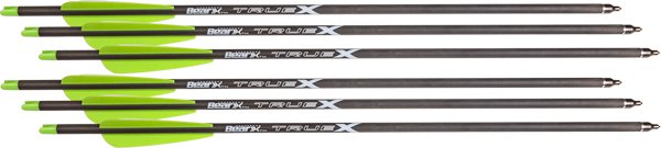 BEAR-X TRUEX CROSSBOW BOLTS - 20" CARBON 6PK