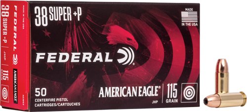 AE38S3 FEDERAL AE 38 SUPER +P 115GR - JHP 50RD 20BX/CS