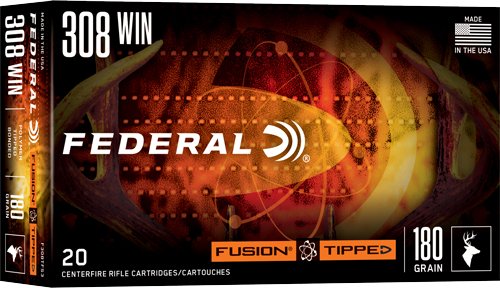 AF308TFS3 FEDERAL FUSION 308 WIN 180GR - TIPPED FUSION 20RD 10BX/CS