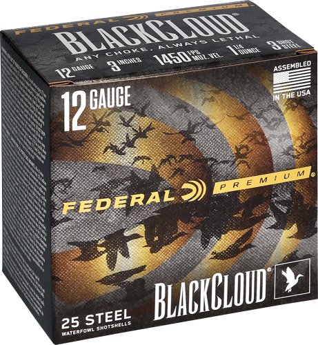 APWBX1423_1 FEDERAL BLACK CLOUD 12GA 3" - 1-1/4OZ #3 1450FPS 25RD 10BX/C