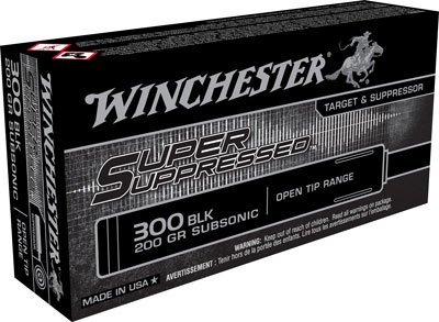 ASUP300BLK.jpg WINCHESTER SUPPRESSED 300 AAC - 200GR FMJ 20RD 10BX/CS