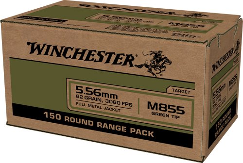 AWM855150 WINCHESTER USA 5.56X45 62GR - GREEN TIP 600RD CASE LOT