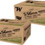 WINCHESTER USA 5.56X45 62GR - GREENT TIP 1000RD CASE LOT