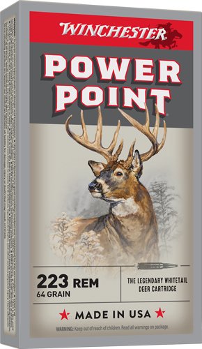 WINCHESTER SUPER-X 223 REM - 64GR POWER POINT 20RD 10BX/CS