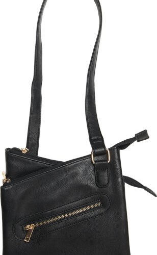 BULLDOG CONCEALED CARRY PURSE - CROSS BODY STYLE BLACK