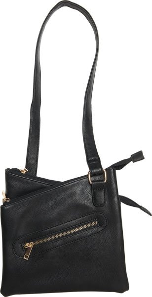 BULLDOG CONCEALED CARRY PURSE - CROSS BODY STYLE BLACK