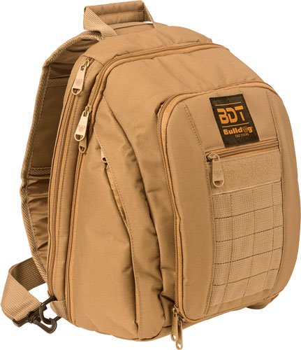 BDT408T.jpg BULLDOG BDT SMALL SLING PACK - W/MOLLE WEBBING TAN