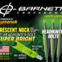 BNECC223G_PKG.jpg LUMENOK XBOW ARROW 22" BARNETT - HEADHUNTER GREEN CRESCENT 3PK
