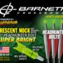 BNECC3G_PKG.jpg LUMENOK XBOW ARROW 20" BARNETT - HEADHUNTER GREEN CRESCENT 3PK