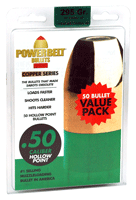 CVA1595X.gif CVA POWERBELT BULLETS 50 CAL - 295GR COPPER HP 50CT