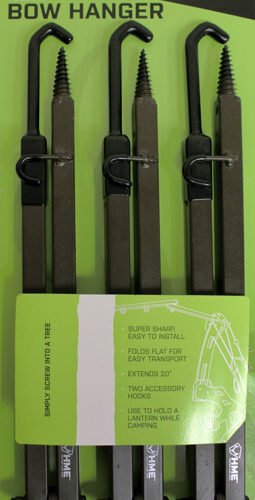 HME BOW HANGER 20" FOLDING - W/ACCESSORY HOOKS 3PK