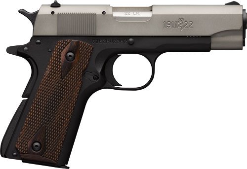 G051879490.jpg BROWNING 1911-22 22LR 4.25" - FS MATTE GRAY/ROSEWOOD