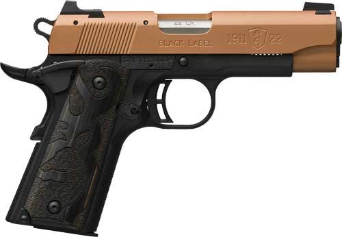 G051896490.jpg BROWNING 1911-22 BLACK LABEL - 22LR 3.58" COMP BLACK/COPPER