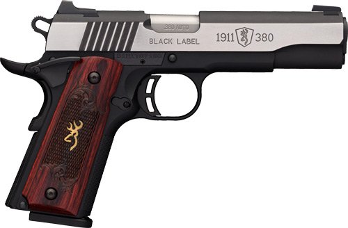 G051914492_1.jpg BROWNING 1911-380 BLACK LABEL - MEDALLION PRO 4.25" NT ST WOOD