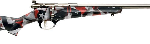 SAVAGE RASCAL YOUTH SINGLESHOT - 22LR ACCU TRIG RED/WHITE/BLUE