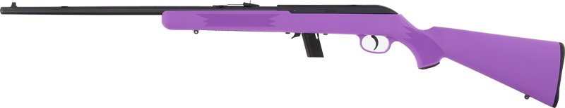 G40219_LEFT SAVAGE 64F 22LR 21" BBL - BLUED/PURPLE SYNTHETIC