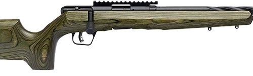 SAVAGE B22 TIMBER TACTICAL - 22WMR 18" BLACK/GREEN LAMINATE