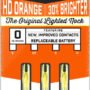 LUMENOK LIGHTED NOCK - GT-SERIES HD ORANGE 3PK