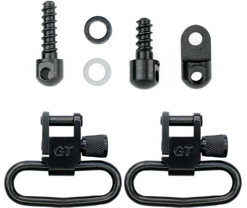 GTSW313_1 GROVTEC SWIVEL SET FOR RUGER - 10/22#3 & 44 1.25" LOOPS BLK