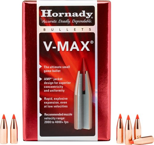 HDY22281_1.jpg HORNADY BULLETS 22 CAL .224 - 60GR V-MAX 100CT 40BX/CS