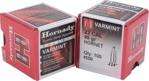 HDY2230_1.jpg HORNADY BULLETS 22 CAL .224 - 45GR JSP 100CT 40BX/CS