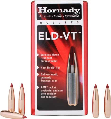 HDY22762.jpg HORNADY BULLETS 22 CAL .224 - 62GR. ELD-VT 100CT 25BX/CS