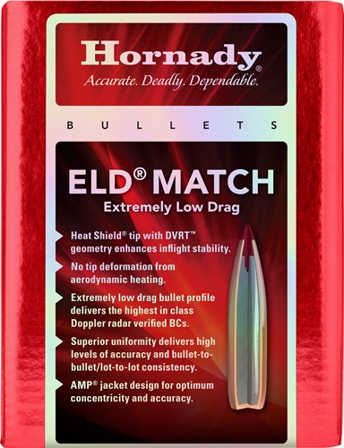 HDY263331.jpg HORNADY BULLETS 6.5MM .264 - 147GR ELD-MATCH 500CT 6BX/CS
