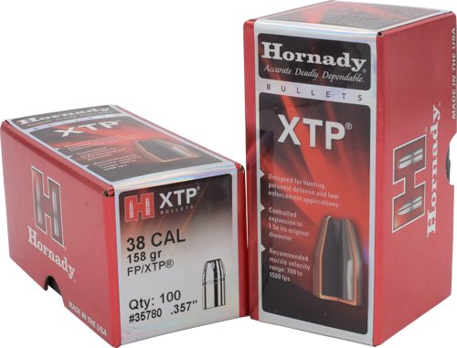 HDY35780_1.jpg HORNADY BULLETS 38 CAL 357 - 158GR XTP-FP 100RD 25BX/CS