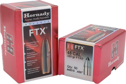 HDY45015_2.jpg HORNADY BULLETS 45 CAL .458 - 325GR FTX 50CT 15BX/CS