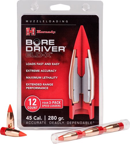 HDY67712.jpg HORNADY 45CAL BORE DRIVER - 280GR ELD-X 12CT 10BC/CS