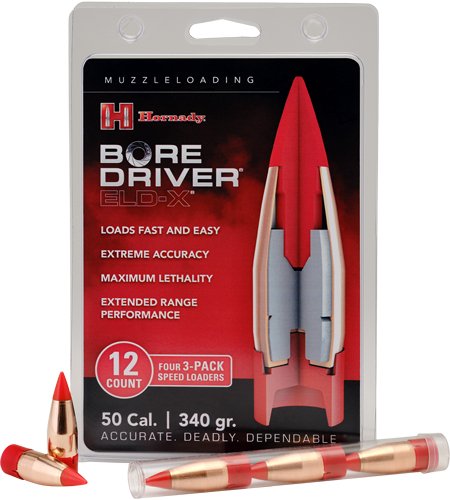 HORNADY 50CAL BORE DRIVER - 340GR FTX 12-COUNT