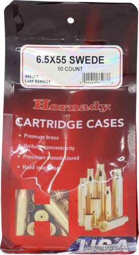 HDY86263_1.jpg HORNADY UNPRIMED CASES 6.5X55 - SWEDISH 50 PACK 5PK/CS
