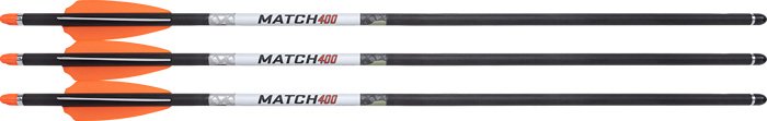 WICKED RIDGE XBOW ARROW MATCH - 400 CARBON 20" ALPHA HP 3PK