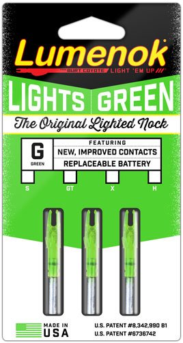 LUMGT3G_PKG.jpg LUMENOK LIGHTED NOCK - GT-SERIES GREEN 3PK