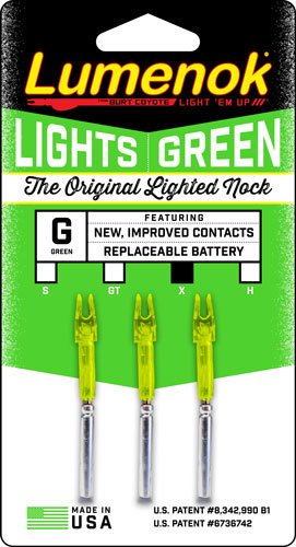 LUMX3G_PKG.jpg LUMENOK LIGHTED NOCK - X-SERIES GREEN 3PK