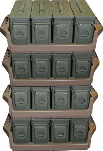 MTM AMMO CAN TRAY FOR 4 .30CAL - METAL AMMO CANS FLAT DARK ERTH