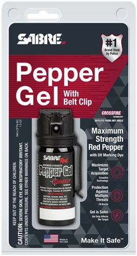 SABRE RED PEPPER GEL FLIP TOP - UNIT W/BELT CLIP 50.4GR