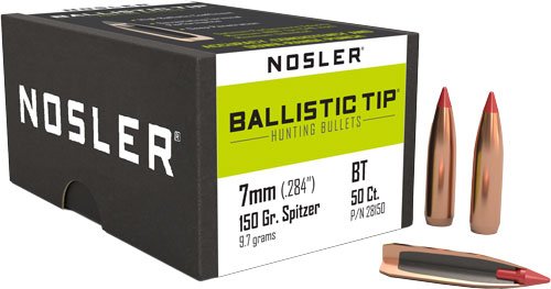 NOSLER BULLETS 7MM .284 - 150GR BALLISTIC TIP 50CT