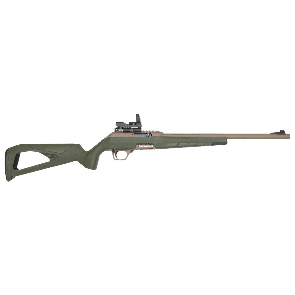 Winchester Wildcat Combo Rifle 22 LR. 16.5 in. Tan & OD Green with Reflex Sight