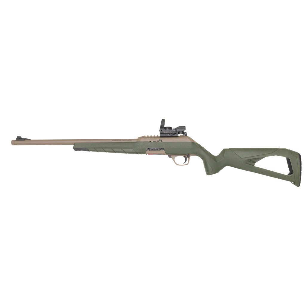 Winchester Wildcat Combo Rifle 22 LR. 16.5 in. Tan & OD Green with Reflex Sight